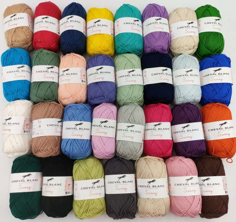 Maison Pelote de Laine Coton Tricot Crochet Fait Gants écharpe Fil à  tricoter 50g Multicolore 